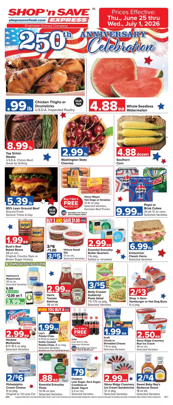 Shop 'n Save catalogue in Bruceton Mills WV | Exclusive deals and bargains | 2026-06-25T00:00:00.000Z - 2026-07-01T00:00:00.000Z