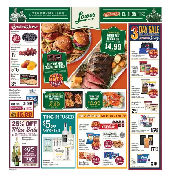 Lowes Foods catalogue in Swansboro NC | Weekly Ad | 2026-06-24T00:00:00.000Z - 2026-06-30T00:00:00.000Z