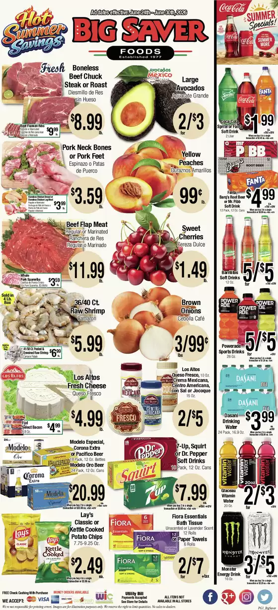 Big Saver Foods catalogue | Big Saver Foods Weekly Special | 2026-06-24T00:00:00.000Z - 2026-06-30T00:00:00.000Z