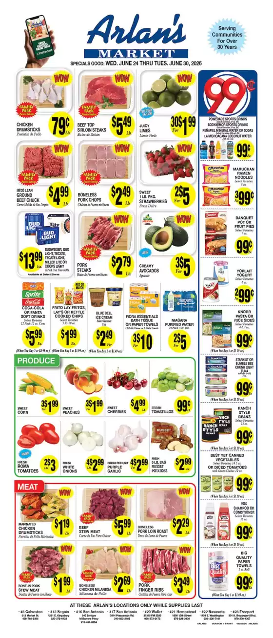 Arlan's Market catalogue | Top deals and discounts | 2026-06-24T00:00:00.000Z - 2026-06-30T00:00:00.000Z