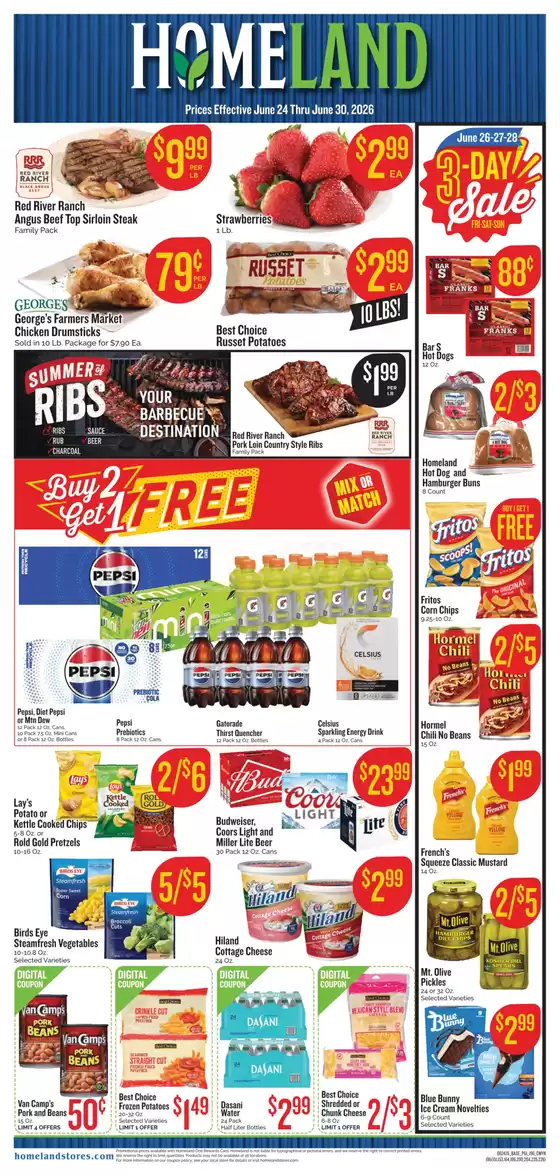 Homeland Market catalogue | Attractive special offers for everyone | 2026-06-24T00:00:00.000Z - 2026-06-30T00:00:00.000Z