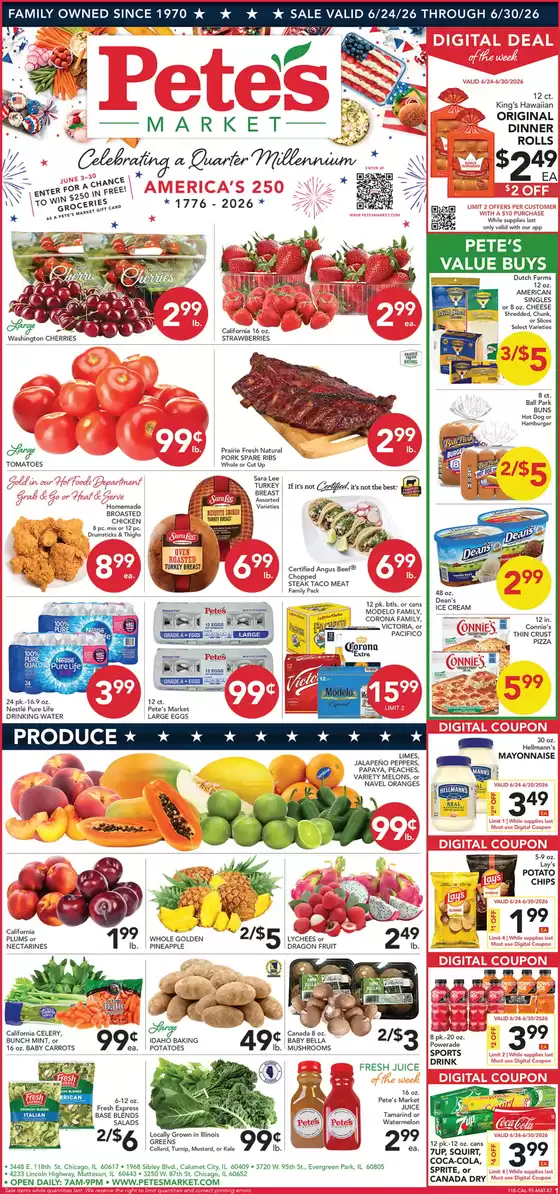 Pete's Fresh Market catalogue | Our best deals for you | 2026-06-24T00:00:00.000Z - 2026-06-30T00:00:00.000Z