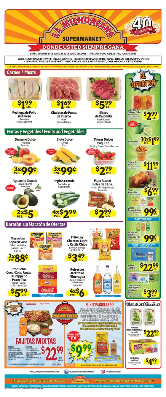 La Michoacana catalogue | Attractive special offers for everyone | 2026-06-24T00:00:00.000Z - 2026-07-26T00:00:00.000Z