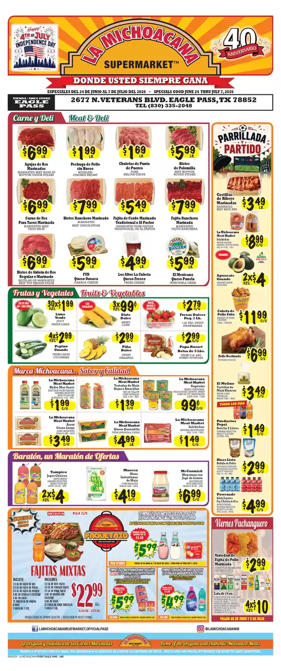 La Michoacana catalogue | Save now with our deals | 2026-06-24T00:00:00.000Z - 2026-07-21T00:00:00.000Z
