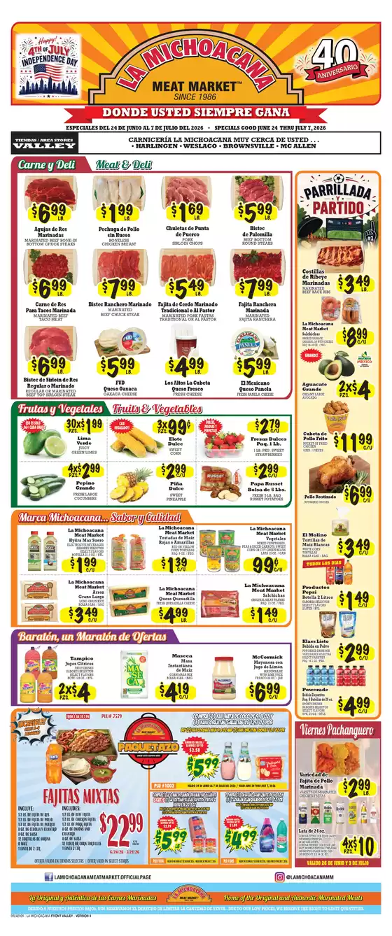 La Michoacana catalogue | Top deals and discounts | 2026-06-24T00:00:00.000Z - 2026-07-21T00:00:00.000Z