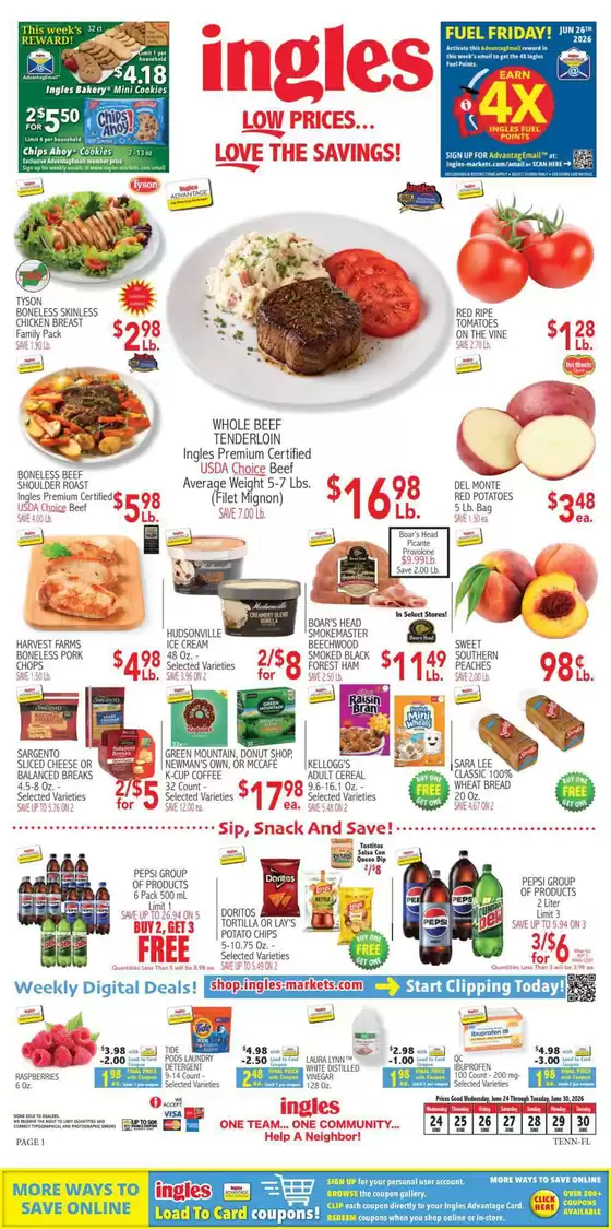 Ingles Markets catalogue | Current bargains and offers | 2026-06-24T00:00:00.000Z - 2026-06-30T00:00:00.000Z