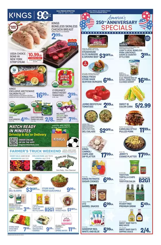Kings Food Markets catalogue in Springfield NJ | Weekly Ad | 2026-06-26T00:00:00.000Z - 2026-07-02T00:00:00.000Z