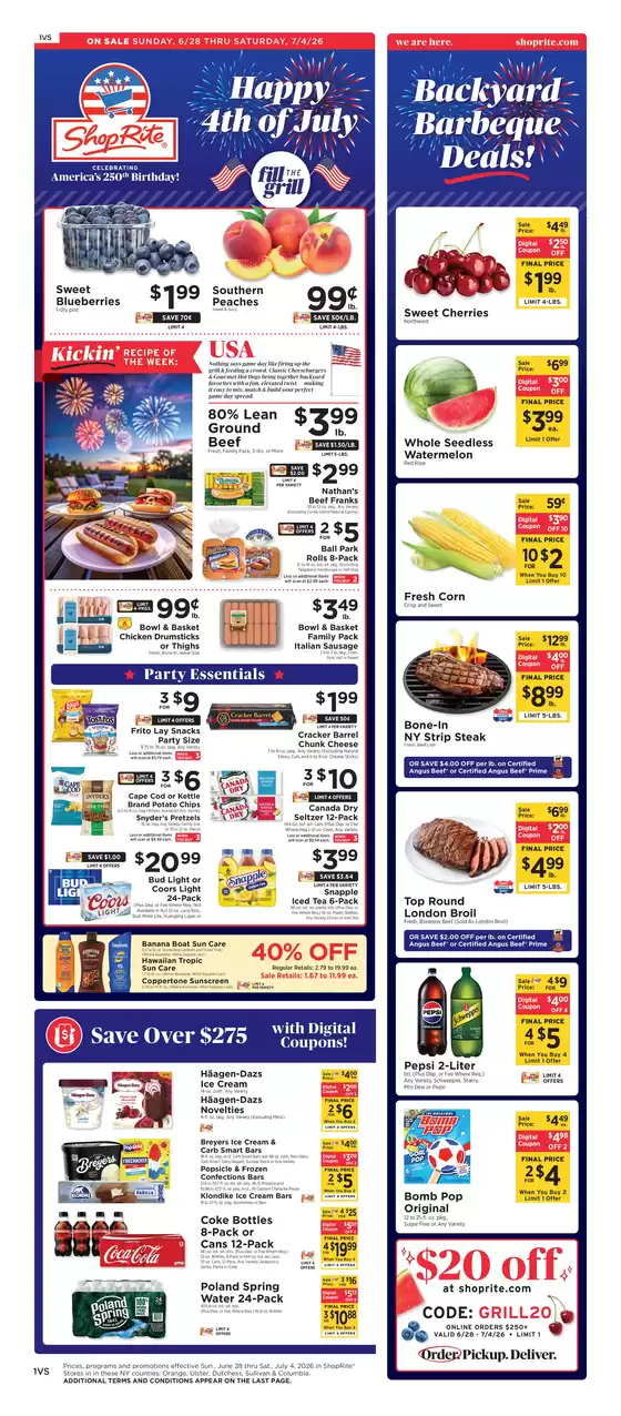 ShopRite catalogue in Hackettstown NJ | Wide range of offers | 2026-06-25T00:00:00.000Z - 2026-07-04T00:00:00.000Z