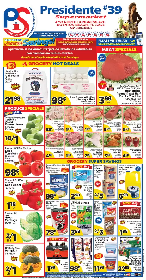 Presidente catalogue | Top offers for smart savers | 2026-06-24T00:00:00.000Z - 2026-06-30T00:00:00.000Z