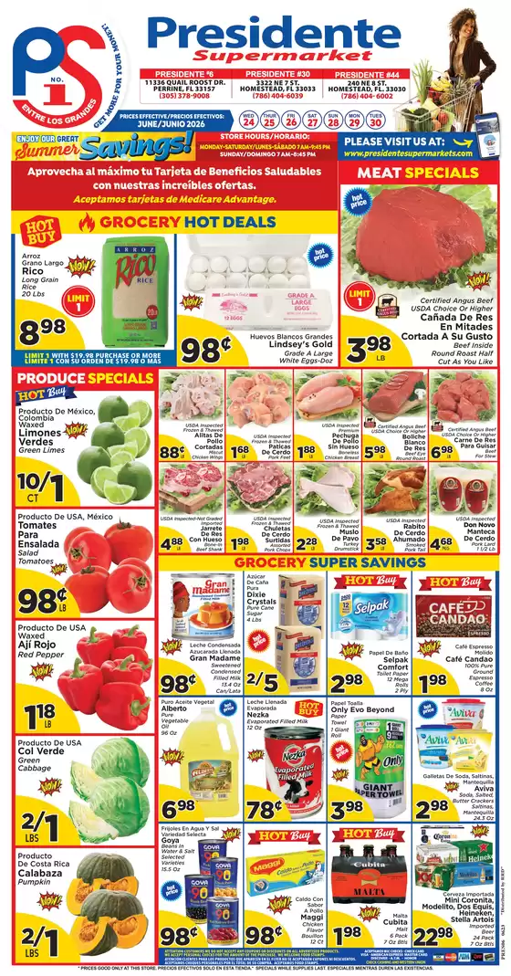 Presidente catalogue | Current bargains and offers | 2026-06-24T00:00:00.000Z - 2026-06-30T00:00:00.000Z
