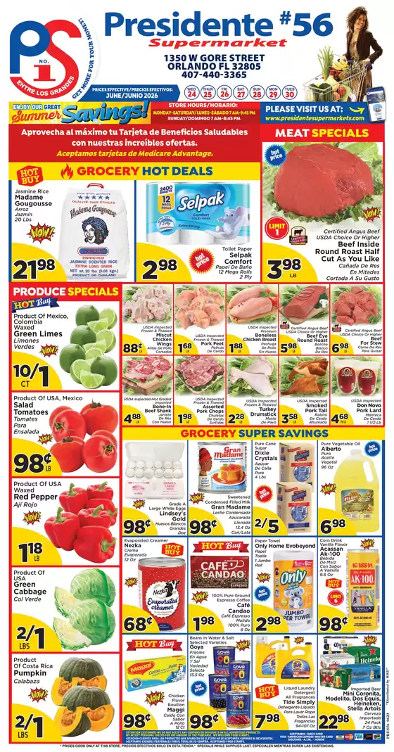 Presidente catalogue in Winter Park FL | Save now with our deals | 2026-06-24T00:00:00.000Z - 2026-06-30T00:00:00.000Z