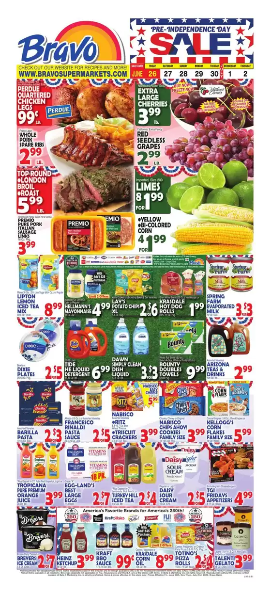 Bravo Supermarkets catalogue in Howard Beach NY | Great offer for bargain hunters | 2026-06-26T00:00:00.000Z - 2026-07-02T00:00:00.000Z