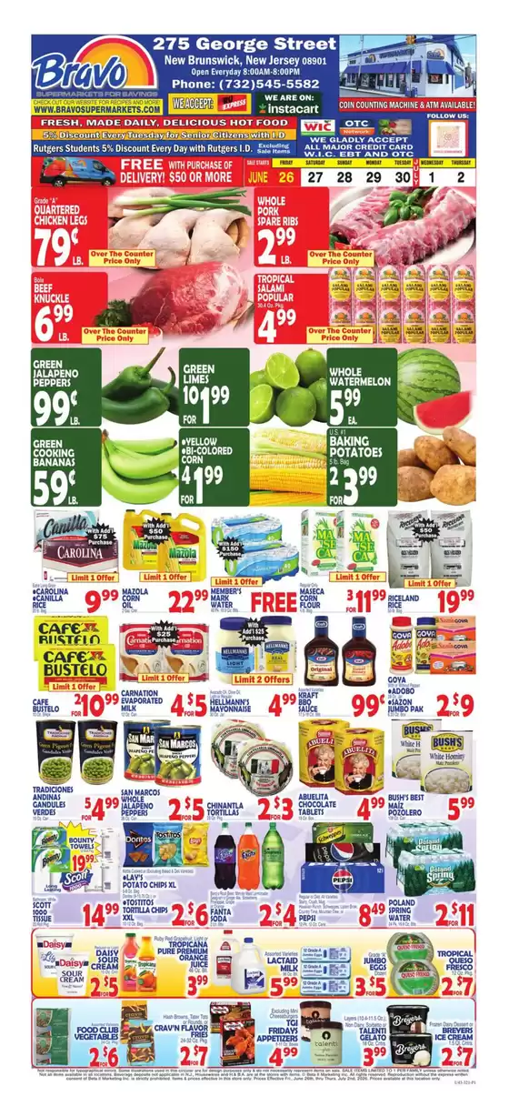 Bravo Supermarkets catalogue in Howard Beach NY | Great offer for all customers | 2026-06-26T00:00:00.000Z - 2026-07-02T00:00:00.000Z