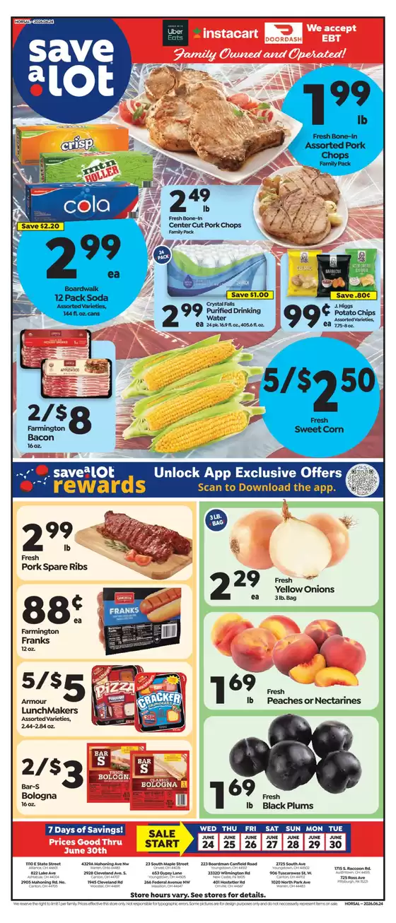 Save a Lot catalogue in Newton Falls OH | Current special promotions | 2026-06-24T00:00:00.000Z - 2026-06-30T00:00:00.000Z