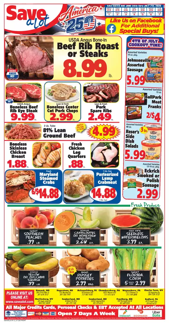 Save a Lot catalogue in Lima OH | New offers to discover | 2026-06-24T00:00:00.000Z - 2026-07-07T00:00:00.000Z