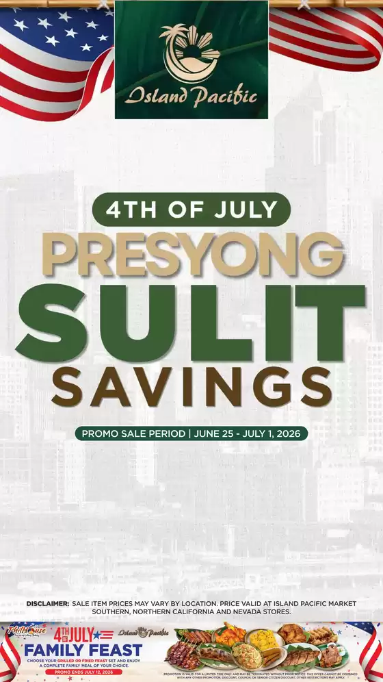 Island Pacific Market catalogue in Placentia CA | IP Freshop Weekly Ad JUN25 JUL1 2026 | 2026-06-25T00:00:00.000Z - 2026-07-12T00:00:00.000Z