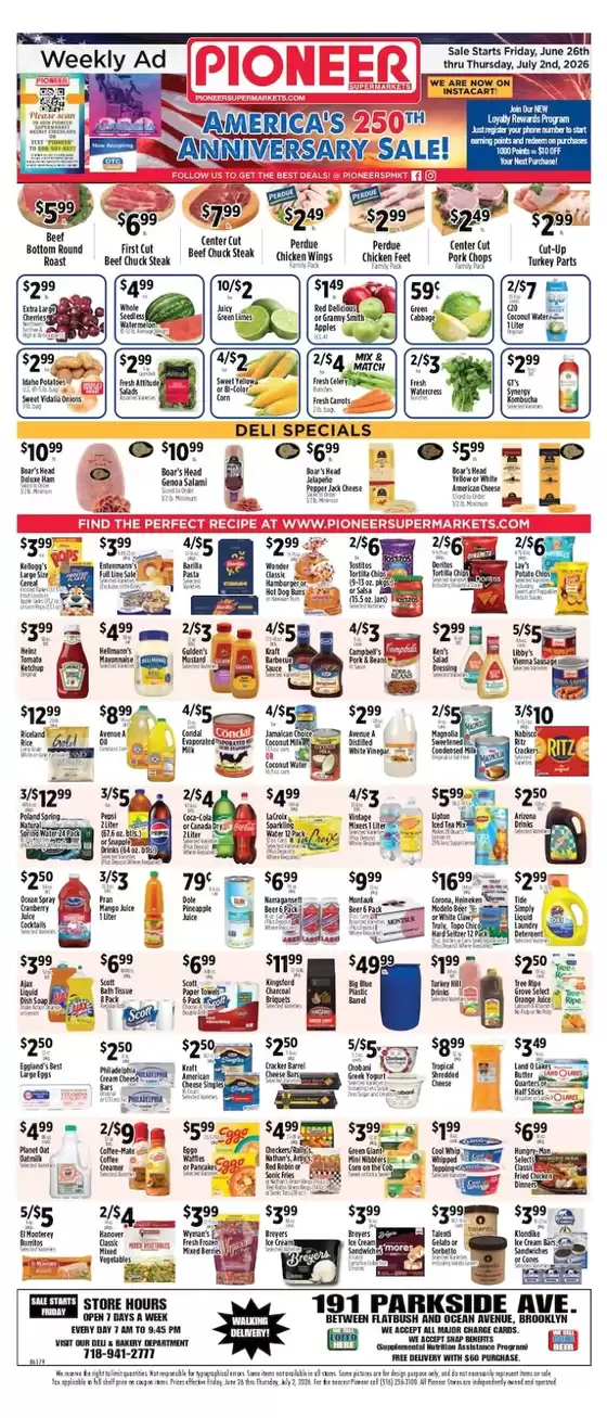 Pioneer Supermarkets catalogue | Our best offers for you | 2026-06-26T00:00:00.000Z - 2026-07-02T00:00:00.000Z