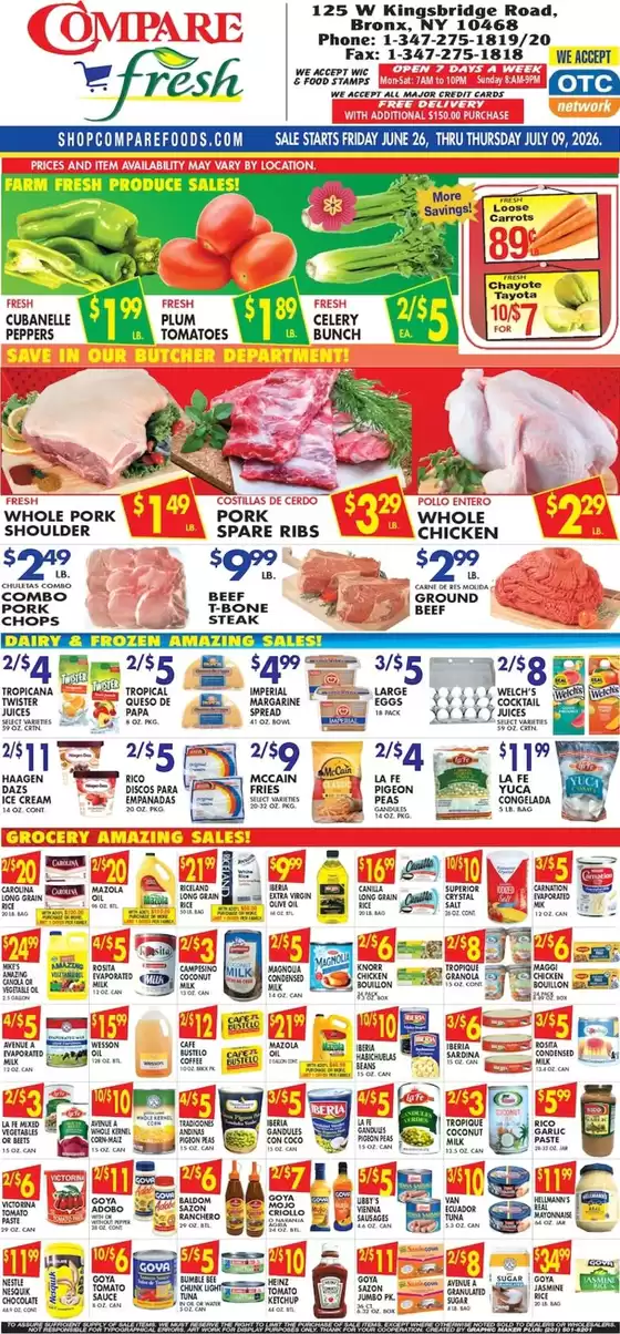 Compare Foods catalogue | Exclusive deals for our customers | 2026-06-26T00:00:00.000Z - 2026-07-09T00:00:00.000Z
