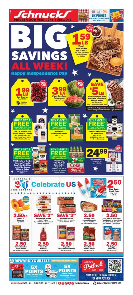 Schnucks catalogue | Our best bargains | 2026-07-01T00:00:00.000Z - 2026-07-07T00:00:00.000Z