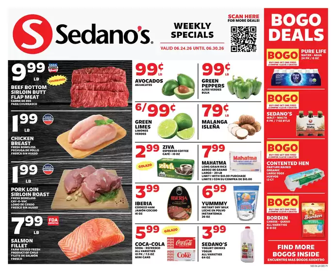 Sedano's catalogue | Sedano's weekly ad | 2026-06-24T00:00:00.000Z - 2026-06-30T00:00:00.000Z