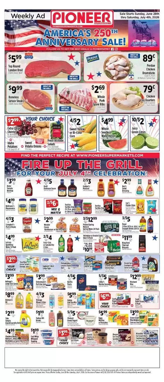 Pioneer Supermarkets catalogue in Fort Lee NJ | Top offers for smart savers | 2026-06-28T00:00:00.000Z - 2026-07-04T00:00:00.000Z