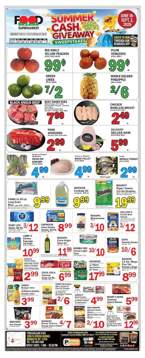 Food Bazaar catalogue | Great discounts on selected products | 2026-06-25T00:00:00.000Z - 2026-07-01T00:00:00.000Z