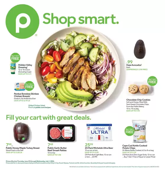 Publix catalogue | Offers for bargain hunters | 2026-06-25T00:00:00.000Z - 2026-07-01T00:00:00.000Z