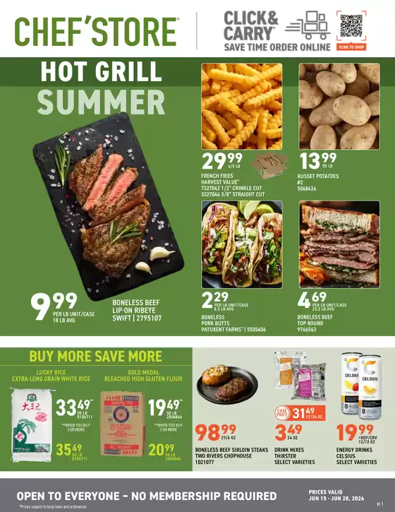 Chef'Store catalogue | Great discounts on selected products | 2026-06-15T00:00:00.000Z - 2026-06-28T00:00:00.000Z