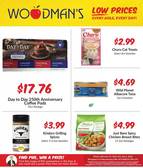 Woodman's catalogue | Exclusive bargains | 2026-06-25T00:00:00.000Z - 2026-07-01T00:00:00.000Z