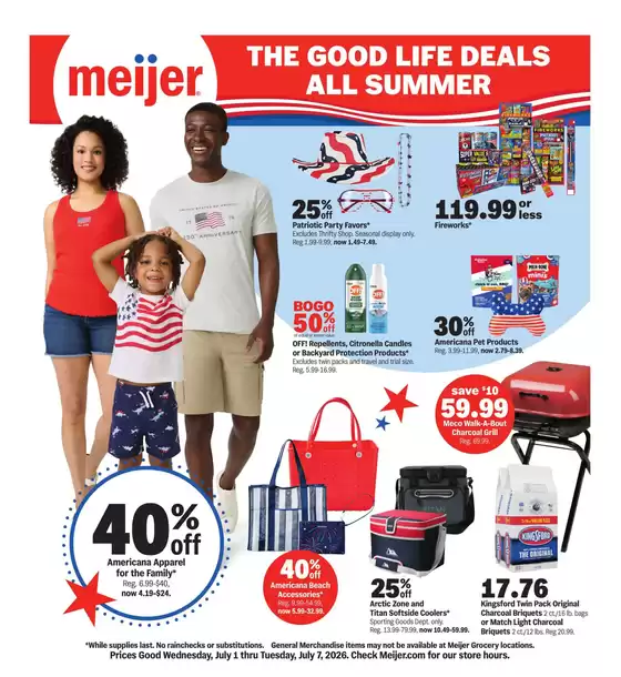Meijer catalogue | the good life is deals all summer | 2026-07-01T00:00:00.000Z - 2026-07-07T00:00:00.000Z