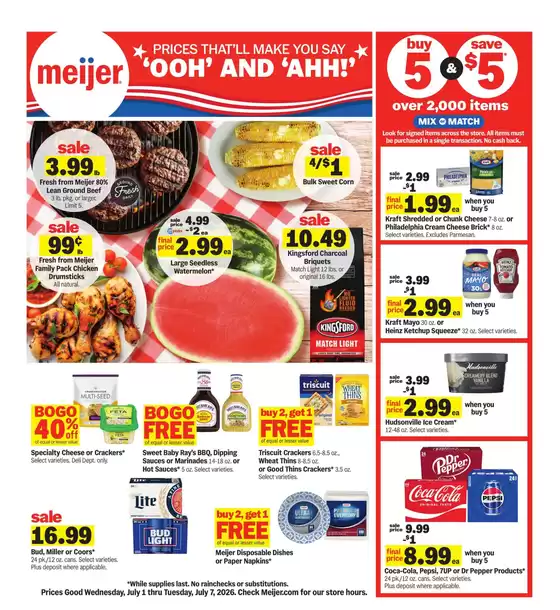 Meijer catalogue in Alpena MI | Current bargains and offers | 2026-07-01T00:00:00.000Z - 2026-07-07T00:00:00.000Z