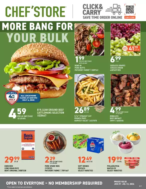 Chef'Store catalogue | Current special promotions | 2026-06-29T00:00:00.000Z - 2026-07-12T00:00:00.000Z