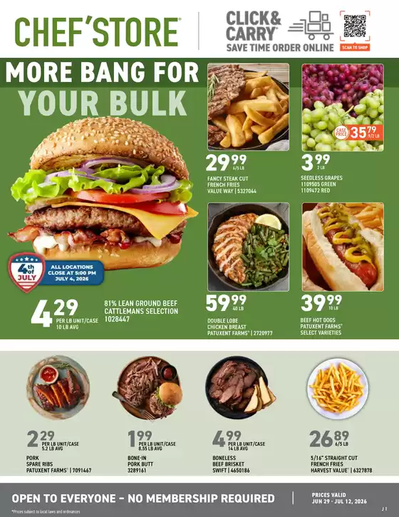 Chef'Store catalogue | Great offer for all customers | 2026-06-29T00:00:00.000Z - 2026-07-12T00:00:00.000Z