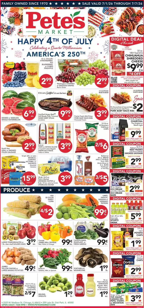 Pete's Fresh Market catalogue | Top offers for smart savers | 2026-07-01T00:00:00.000Z - 2026-07-07T00:00:00.000Z