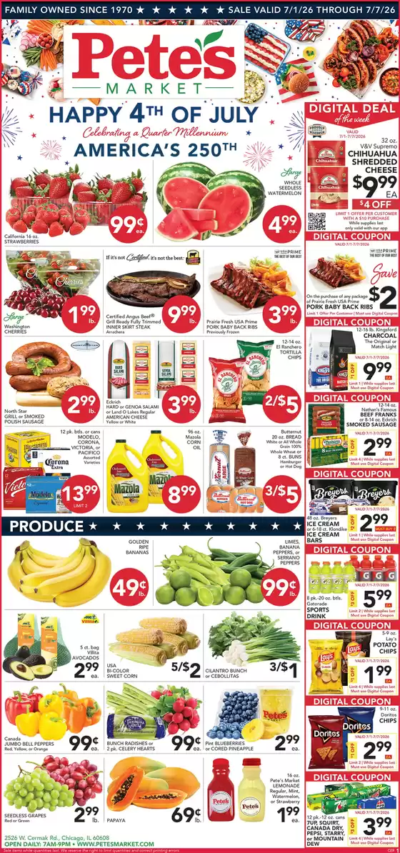 Pete's Fresh Market catalogue | Discounts and promotions | 2026-07-01T00:00:00.000Z - 2026-07-07T00:00:00.000Z