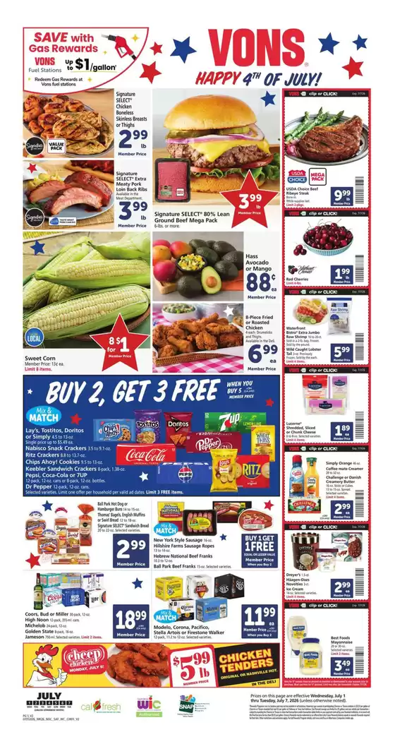 Vons catalogue | Weekly Ad - Norcal | 2026-07-01T00:00:00.000Z - 2026-07-07T00:00:00.000Z