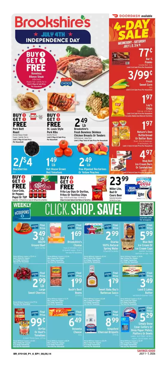 Brookshire's catalogue | Top offers for all bargain hunters | 2026-07-01T00:00:00.000Z - 2026-07-07T00:00:00.000Z