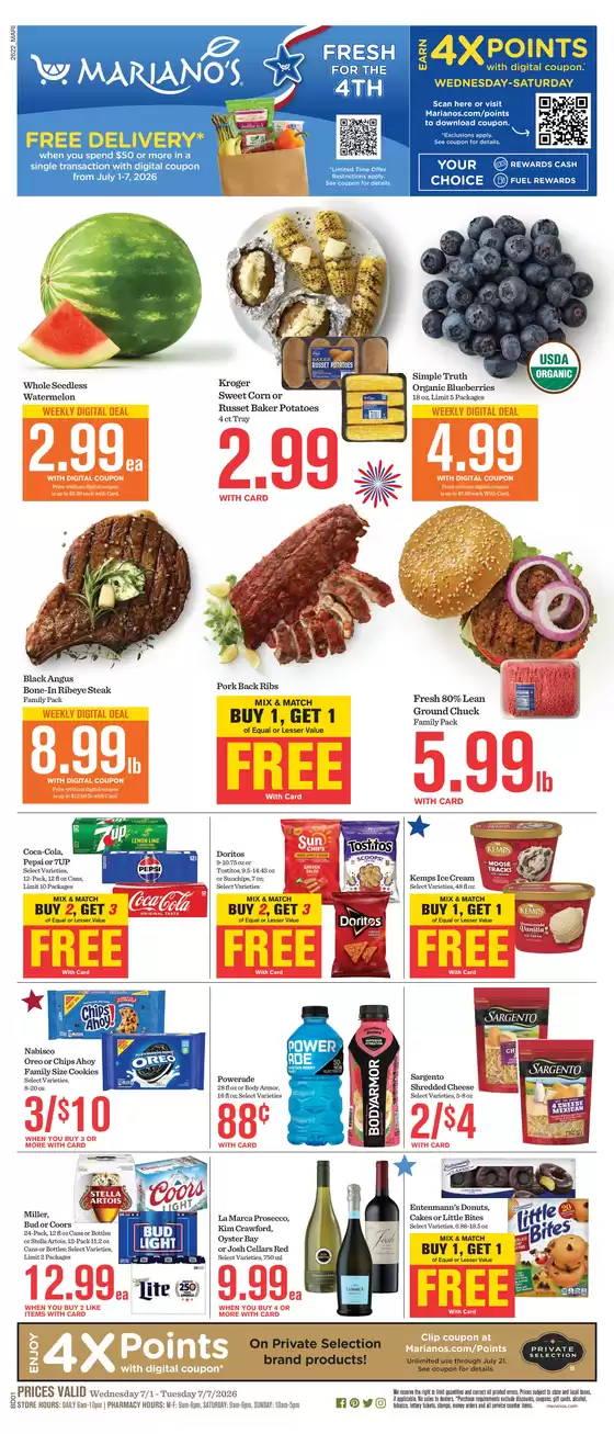 Mariano's catalogue in Aurora IL | Weekly Ad | 2026-07-01T00:00:00.000Z - 2026-07-07T00:00:00.000Z