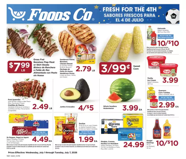 Foods Co catalogue in Sacramento CA | Weekly Ad | 2026-07-01T00:00:00.000Z - 2026-07-07T00:00:00.000Z