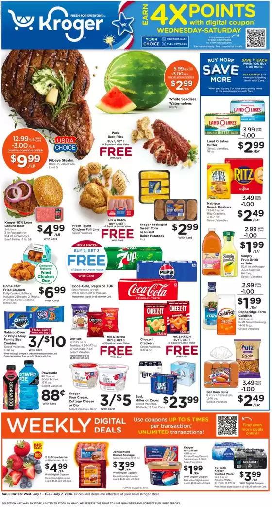 Kroger catalogue in Houston TX | Weekly Ads Kroger | 2026-07-01T00:00:00.000Z - 2026-07-07T00:00:00.000Z