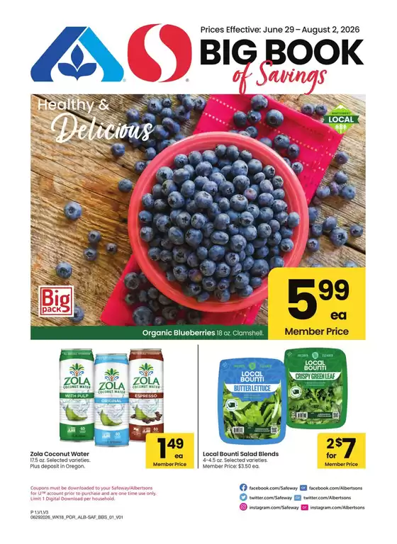 Albertsons catalogue | Albertsons - Portland - BBS | 2026-06-29T00:00:00.000Z - 2026-08-02T00:00:00.000Z