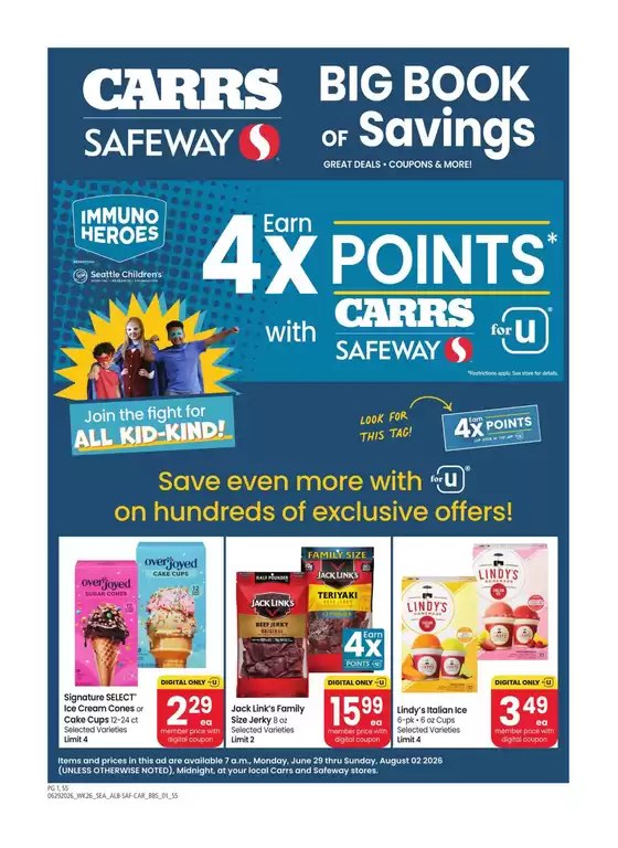 Safeway catalogue | Top deals for all customers | 2026-06-29T00:00:00.000Z - 2026-08-02T00:00:00.000Z