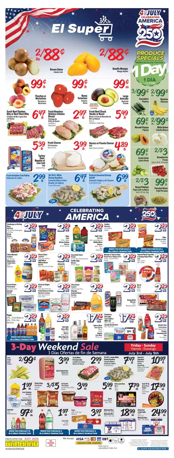 El Super catalogue | Weekly Ad Savings (07/01/26 - 07/07/26) | 2026-07-01T00:00:00.000Z - 2026-07-07T00:00:00.000Z