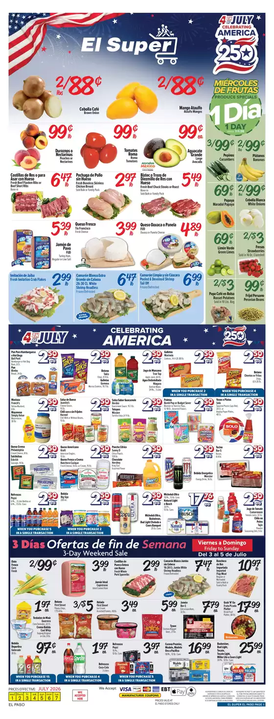 El Super catalogue | Current deals and offers | 2026-07-01T00:00:00.000Z - 2026-07-07T00:00:00.000Z