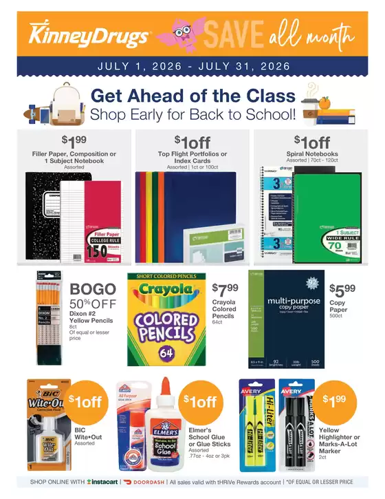 Kinney Drugs catalogue | Exclusive deals for our customers | 2026-07-01T00:00:00.000Z - 2026-07-31T00:00:00.000Z