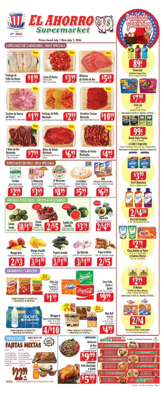 El Ahorro catalogue | EL AHORRO SUPERMARKET | 2026-07-01T00:00:00.000Z - 2026-07-07T00:00:00.000Z