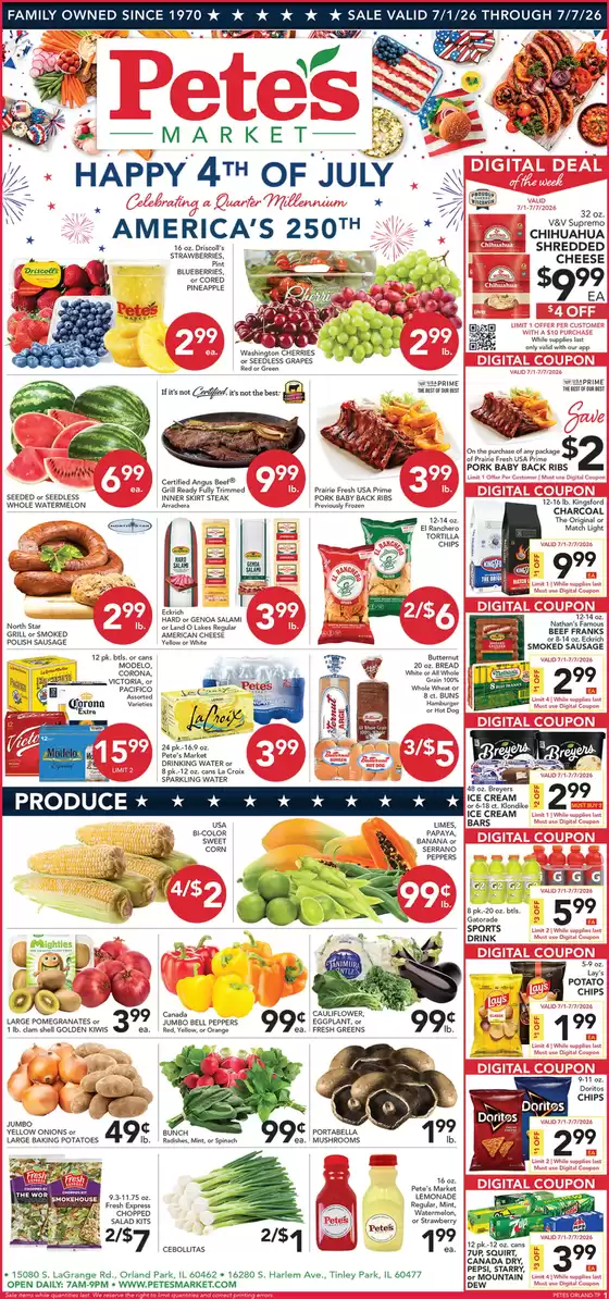Pete's Fresh Market catalogue | Pete's Fresh Market weekly ad | 2026-07-01T00:00:00.000Z - 2026-07-07T00:00:00.000Z