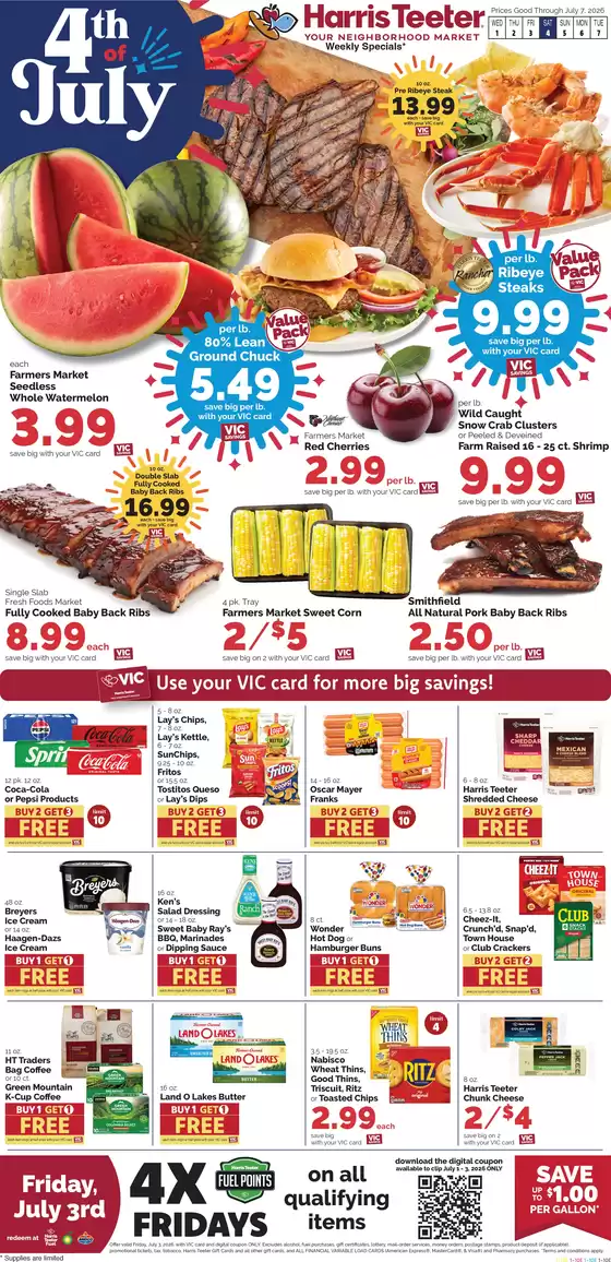 Harris Teeter catalogue | Great offer for all customers | 2026-07-01T00:00:00.000Z - 2026-07-07T00:00:00.000Z