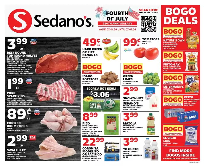 Sedano's catalogue | Sedano's weekly ad | 2026-07-01T00:00:00.000Z - 2026-07-07T00:00:00.000Z