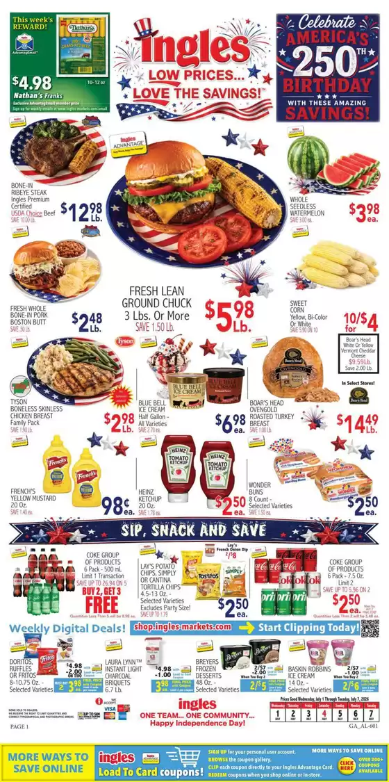 Ingles Markets catalogue | Ingles Markets weekly ad | 2026-07-01T00:00:00.000Z - 2026-07-07T00:00:00.000Z